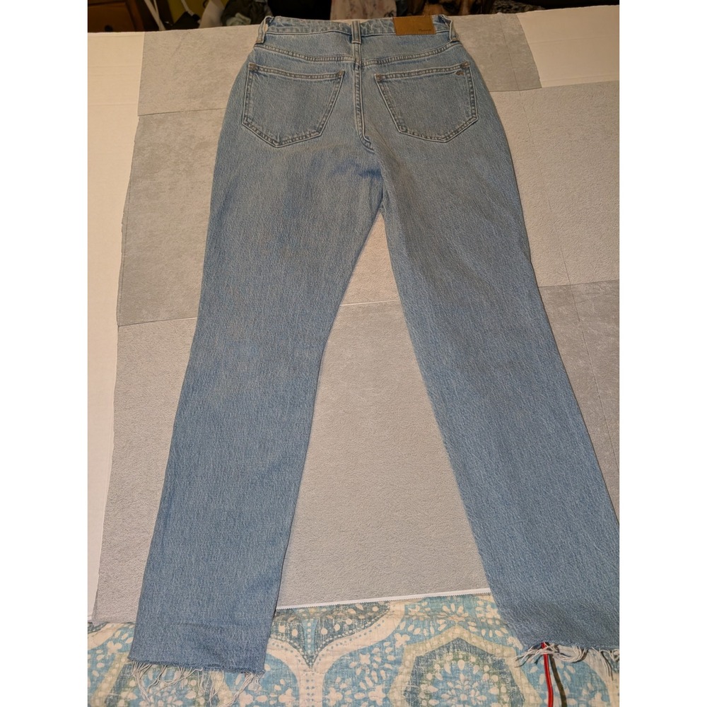 Madewell The Curvy Perfect Vintage Jean Distressed Raw Hem Women's Size 23 - Picture 5 of 5